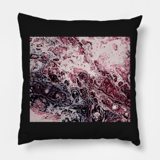 Texture bordeaux marble structure Pillow