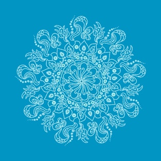 Sea green dot mandala T-Shirt