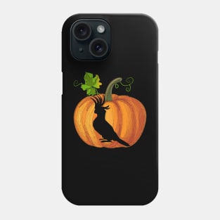 Parrot in pumpkin Phone Case