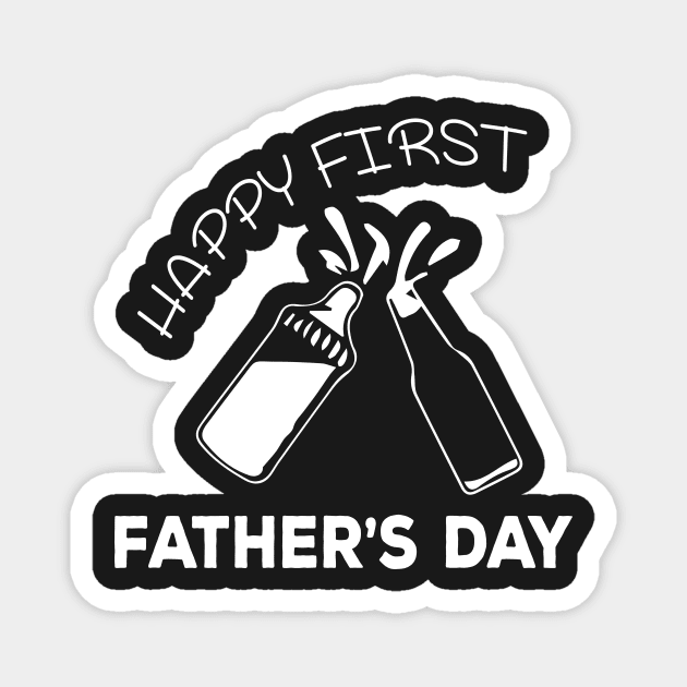 Happy first fathers day Magnet by UmagineArts