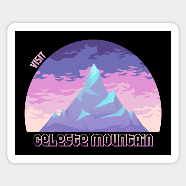 Visit Celeste Mountain - Pastel - Sticker