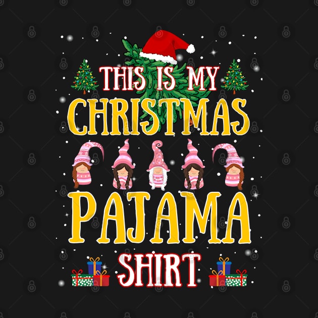 Funny Pink Christmas Gnomes This Is My Christmas Pajama by egcreations