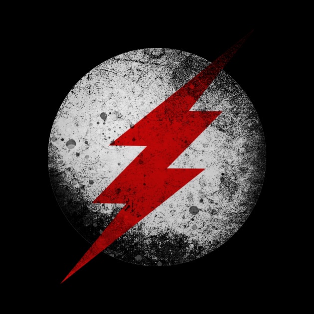 The Black Flash Distressed Grunge Logo by Flashpool