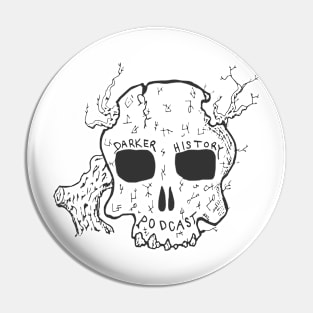 Skull and Branches Pin