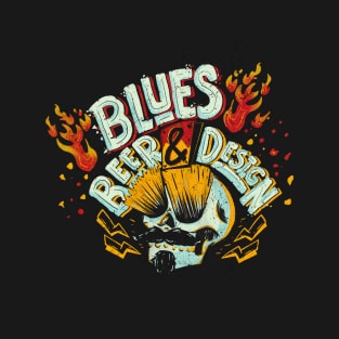 Blues Beer and design T-Shirt