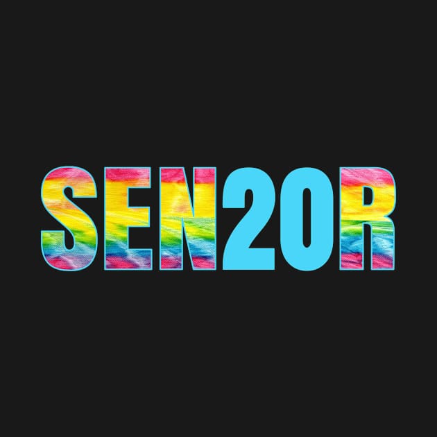 Senior 2020 Sen20r Trendy Tie Dye Graduate Graduation Gift by Kimmicsts