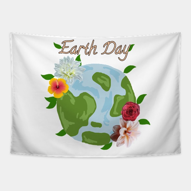 Earth day Tapestry by jijo.artist