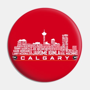 Calgary Hockey Team All Time Legends, Calgary City Skyline Pin