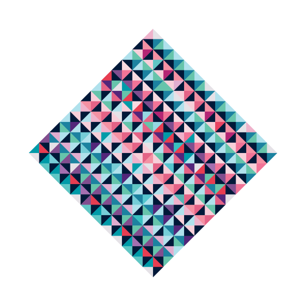 Retro rhombus mosaic by IngaDesign