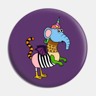 Hybrid Mutant Animal looks at you Pin