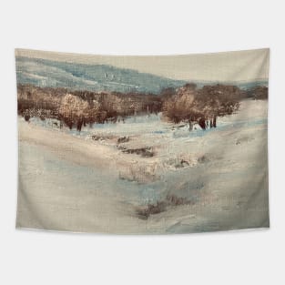 Snow Field Landscape Oil Painting Tapestry