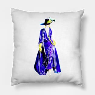 Lady in lilac Pillow