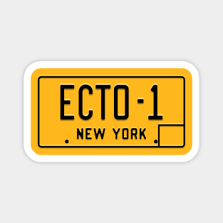 Ecto-1 Licence Plate Art (Ghostbusters) Magnet