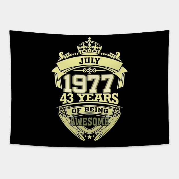 1977 JULY 43 years of being awesome Tapestry by OmegaMarkusqp