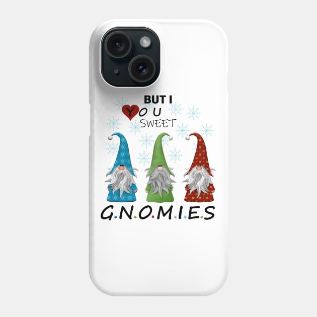 Funny merry christmas and happy new years with sweet gnomies Phone Case by UrLifeTee
