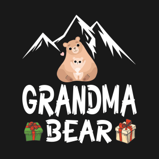 Bears Hugging Together Merry Our Christmas Day Grandma Bear T-Shirt