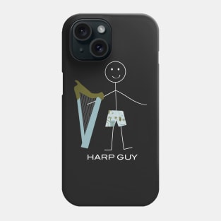 Funny Mens Harp Guy Phone Case