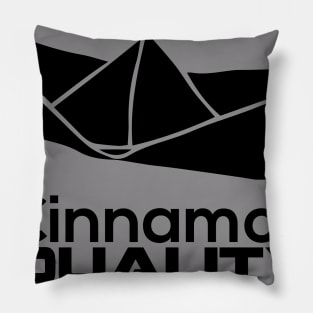 Cinnamon Quality Logo Negro Pillow