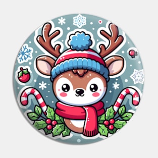 Cute Deer Christmas Pin