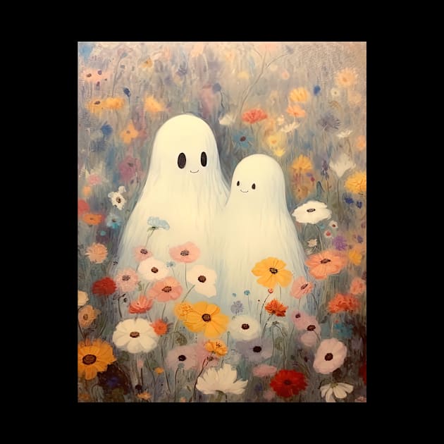 Halloween Vintage Ghost by PixelArt