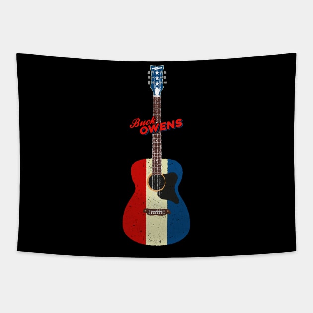 Buck Owens Harmony H169 American Guitar Tapestry by Daniel Cash Guitar