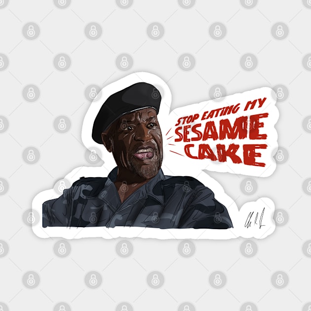 Congo: Sesame Cake Magnet by 51Deesigns