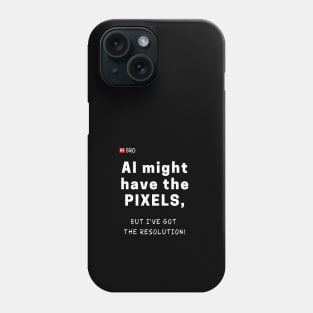 Pixels! / black Phone Case