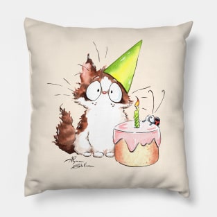 Birthday Cat Pillow