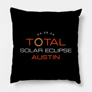 Total Solar Eclipse 2024 Austin Texas Totality Pillow