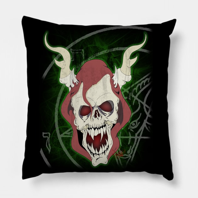 Horned King Pillow by schockgraphics