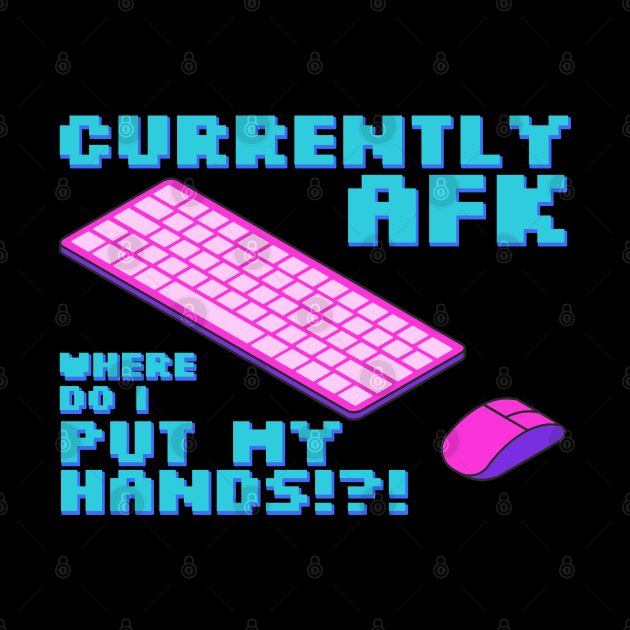 Currently afk, where do I put my hands? by Joselo Rocha Art