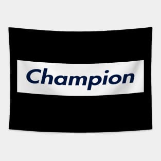 SUPER CHAMPION TEXT Tapestry