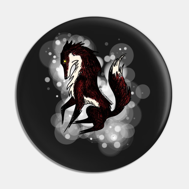 Demon Fox (normal colour) Pin by CelticDragoness