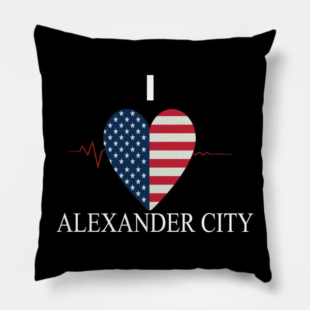 alexander city Pillow by FUNEMPIRE
