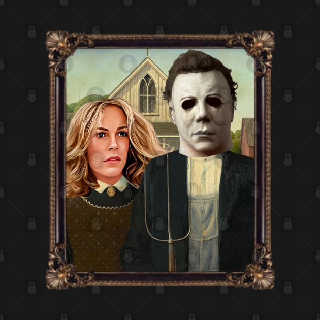 Halloween - Michael Myers and Laurie Strode by Zbornak Designs