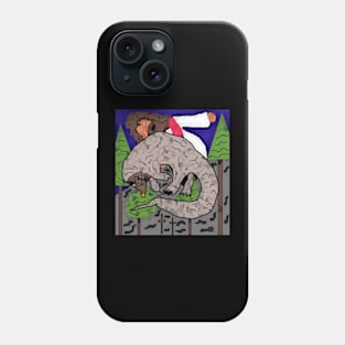 watercolor Jesus Christ saving pangolin Phone Case