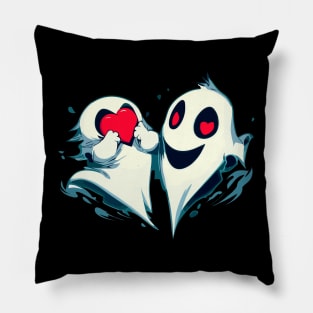 Two Ghosts in love Pillow