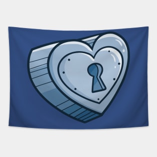 Heart Padlock Tapestry