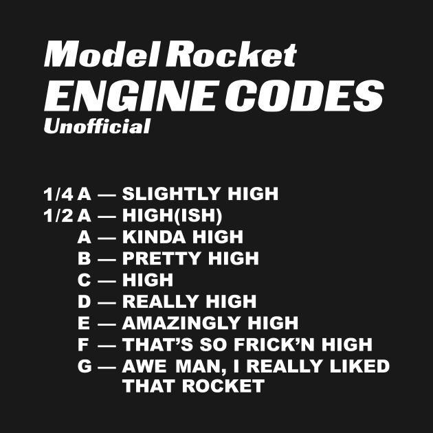 unofficial Model Rocket Engine Codes by Eugene and Jonnie Tee's