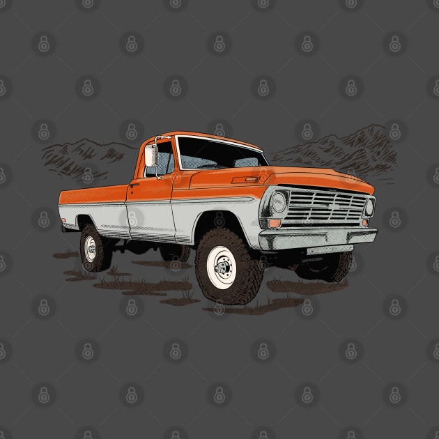 Ford truck mountain by Saturasi