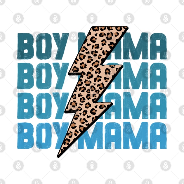 Boy Mama Lightning Leopard Best Mom Ever by Way Down South