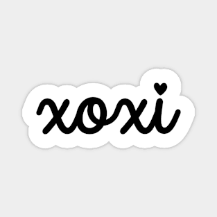 XOXI Black Cursive Magnet