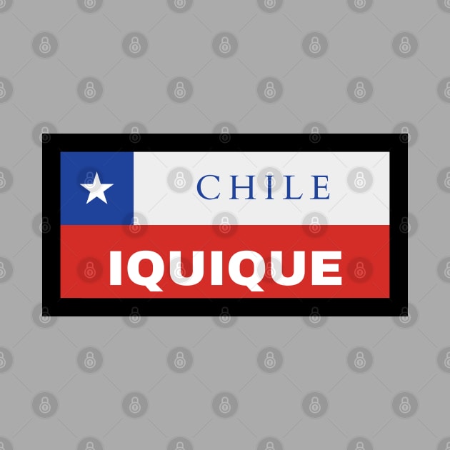 Iquique City in Chilean Flag by aybe7elf