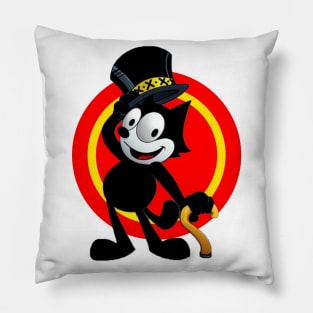 Felix The Cat Keep Walking Vintage Pillow