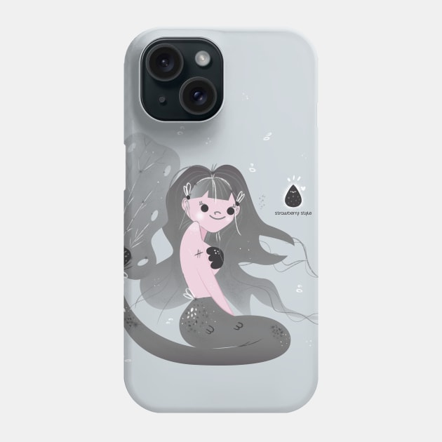 Mermay Absidian Phone Case by strawberrystyle