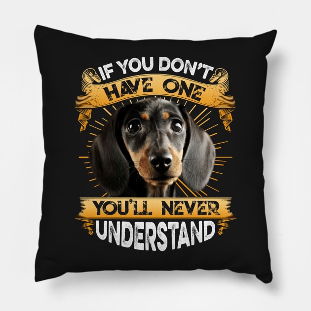 Dachshund Pillow by lamchozui