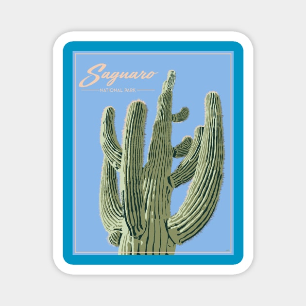 Saguaro National Forest Poster Magnet by OBSUART