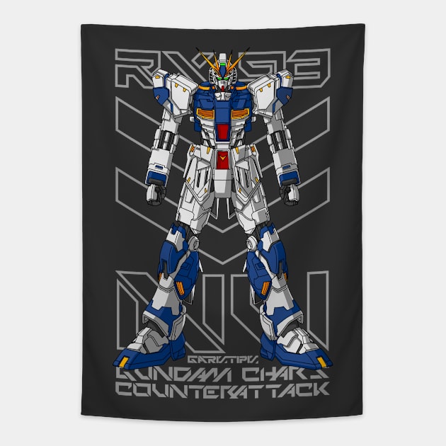 Gundam NU Counterattack Tapestry by garistipis