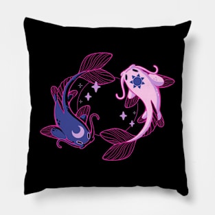 Moon and Sun Koi Pillow