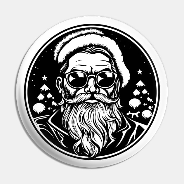 Santa Claus Pin by MZeeDesigns